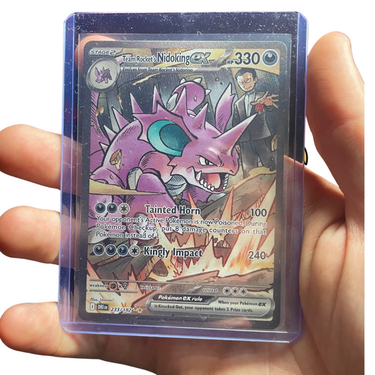 Team Rocket’s Nidoking Ex 229/182 Destined Rivals Special Illustration Rare Pokemon TCG Card