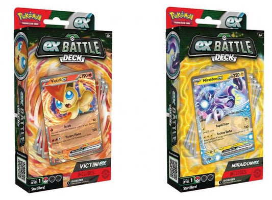 Pokemon MIRAIDON / VICTINI Ex BATTLE DECK TCG Trading Card Game